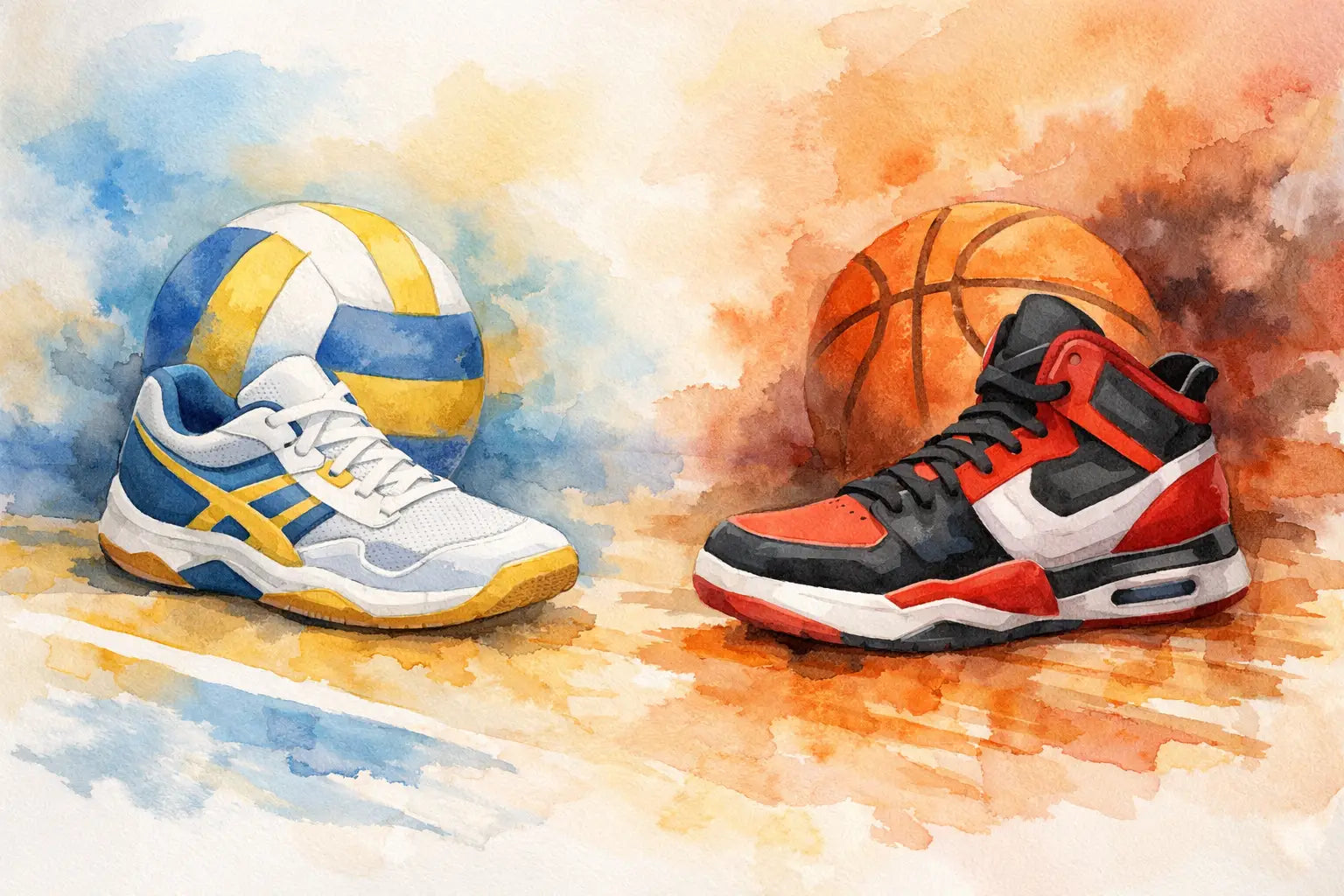 Volleyball Shoes vs Basketball Shoes