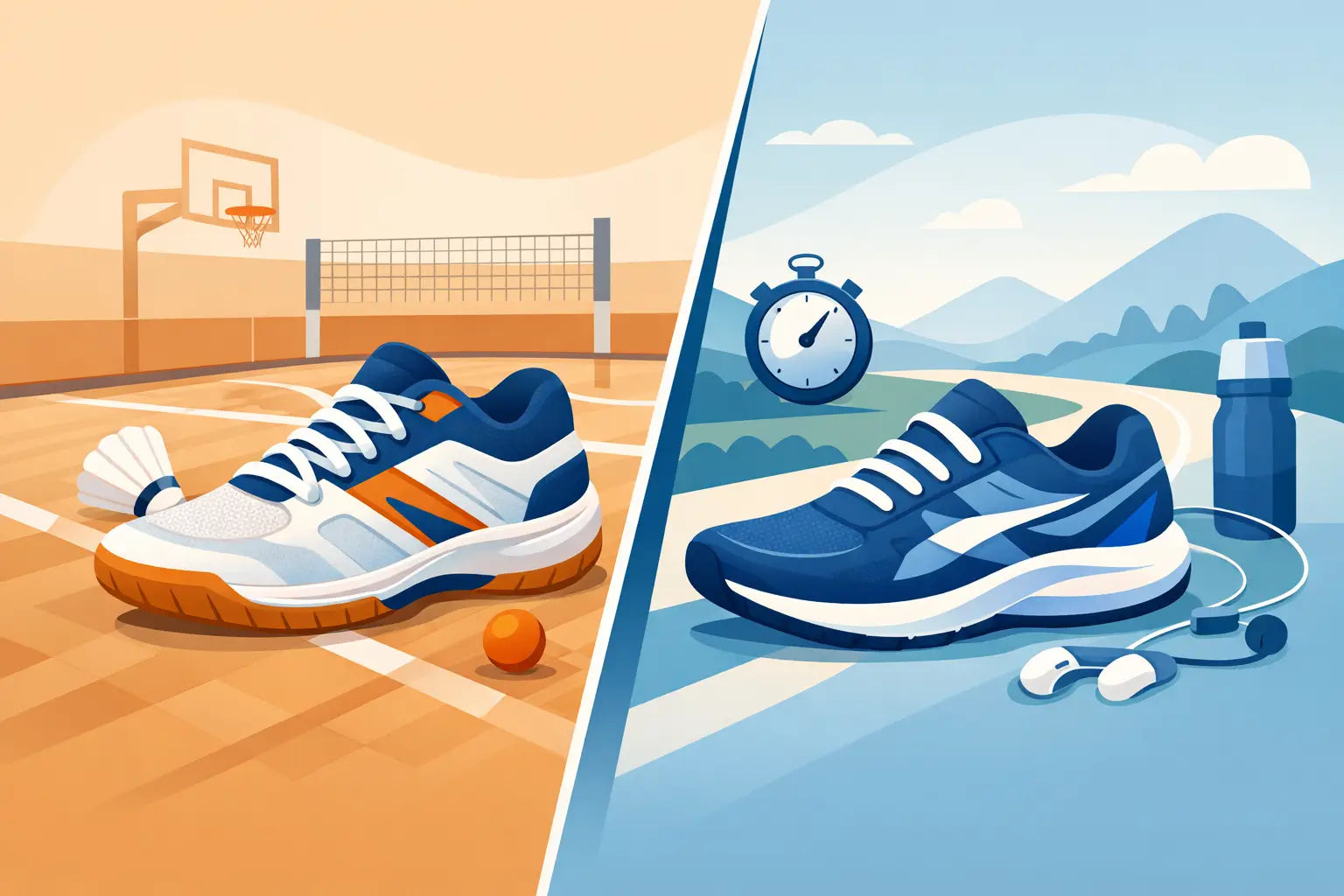 Indoor Court Shoes vs Runners: Key Differences