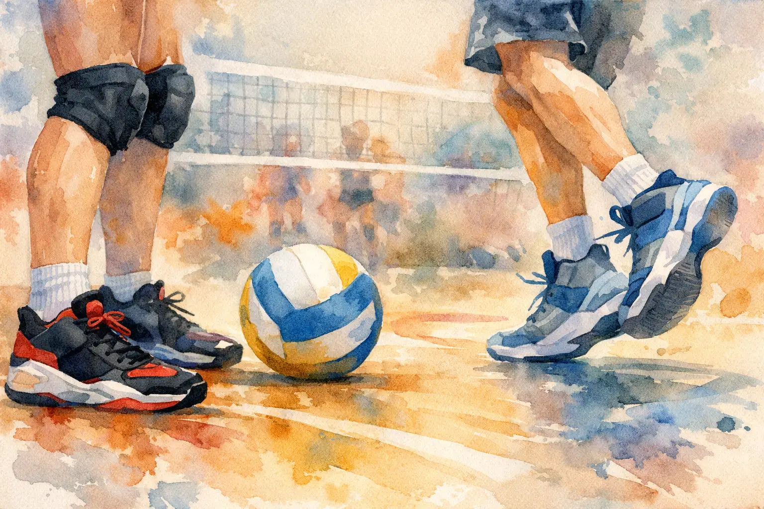 Volleyball Players Wearing Basketball Shoes